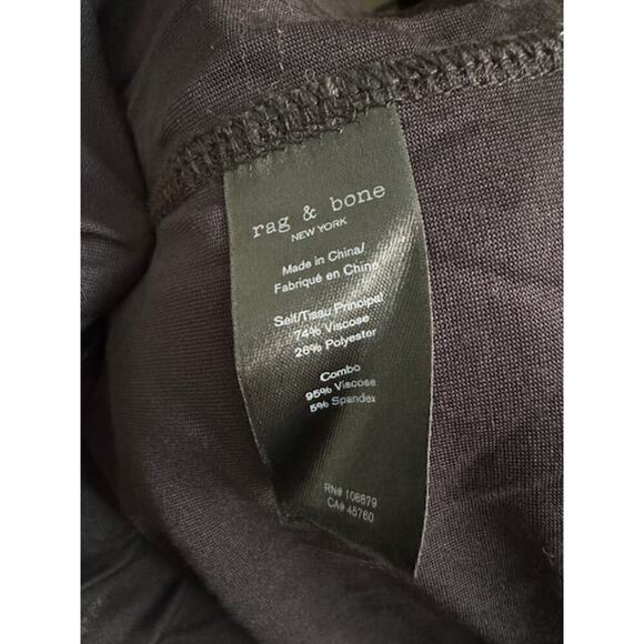 Rag & Bone NWT Black Draped Shaw Midi Dress- Size XXS - Picture 11 of 11